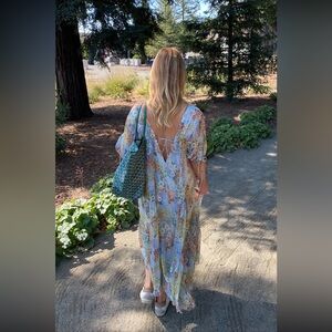 ASOS tie back maxi dress